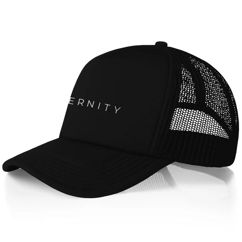 Eternity Trucker Cap in Black