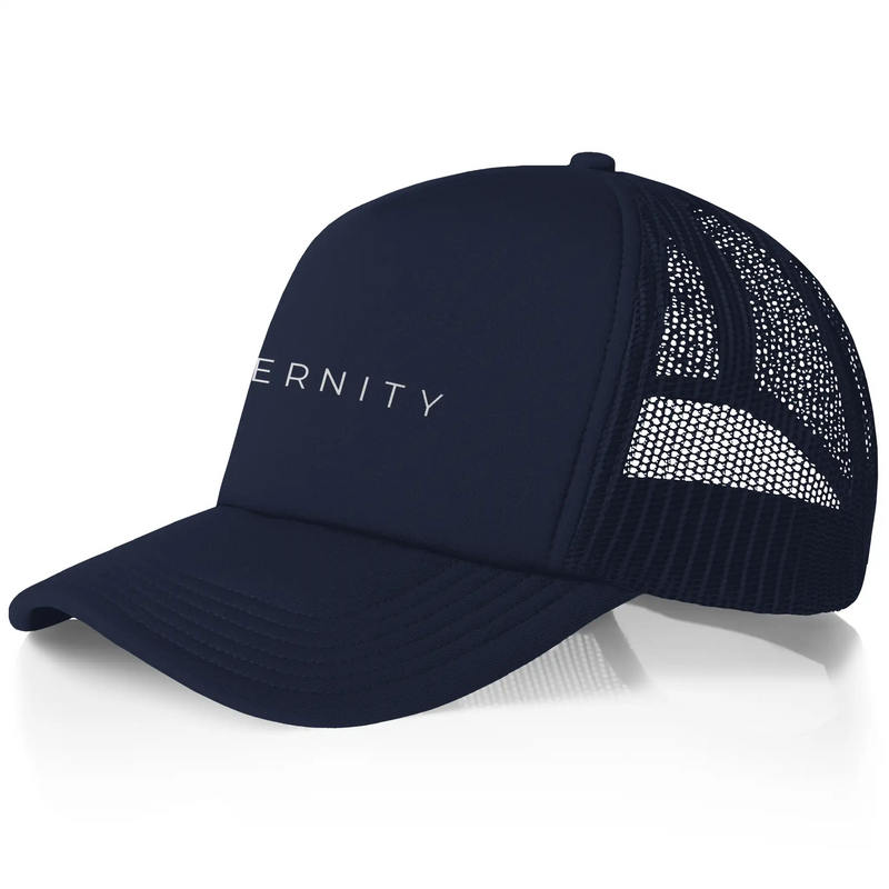 Eternity Trucker Cap in Navy